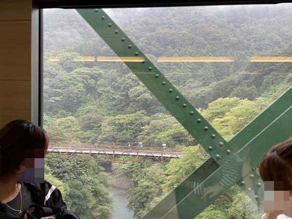 登山鉄道からの車窓の景色