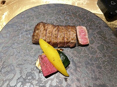 鉄板焼grow立川店で『和みコース』のディナー！牛肉のコース料理に満足